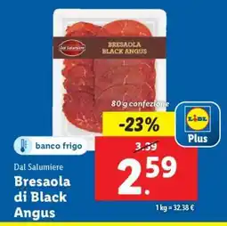 Lidl Bresaola di Black Angus offerta