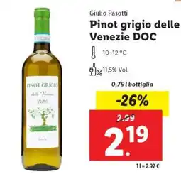 Lidl Pinot Grigio delle Venezie DOC offerta
