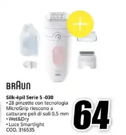 MediaWorld BRAUN Silk-èpil Serie 5 -030 offerta