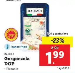 Lidl Gorgonzola DOP offerta