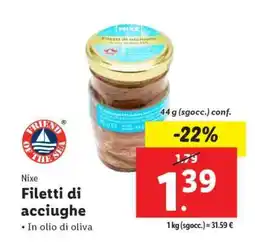 Lidl FILETTI DI ACCIUGHE offerta