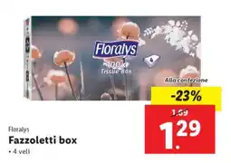 Lidl Florays Fazzoletti box offerta