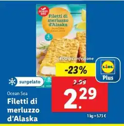 Lidl Filetti di Merluzzo d'Alaska offerta