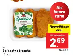 Lidl Spinacine fresche offerta