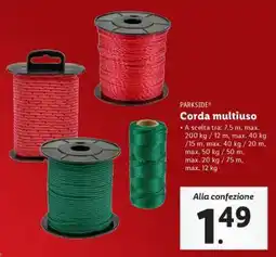 Lidl Corda multiuso offerta