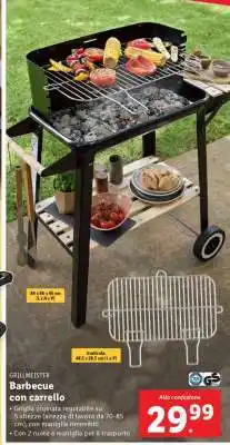 Lidl Barbecue con carrello offerta