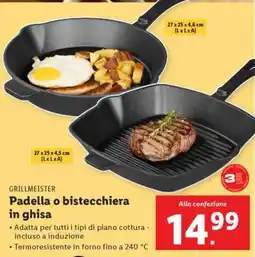Lidl Padella o bistecchiera in ghisa offerta