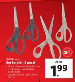 Lidl Set forbici, 2 pezzi offerta