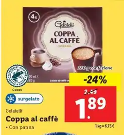 Lidl Coppa al caffè offerta
