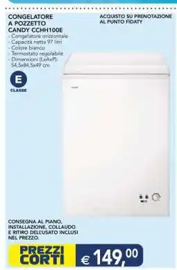 Esselunga CONGELATORE A POZZETTO CANDY CCH100E offerta