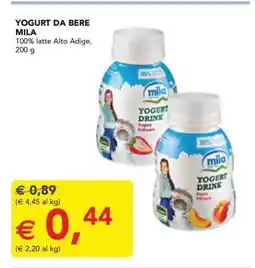 Esselunga YOGURT DA BERE MILA offerta