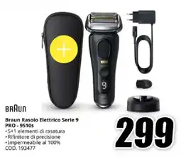 MediaWorld Braun Rasoio Elettrico Serie 9 PRO-9510s offerta