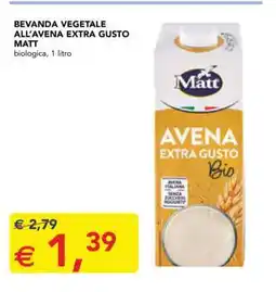 Esselunga BEVANDA VEGETALE ALL'AVENA EXTRA GUSTO MATT offerta