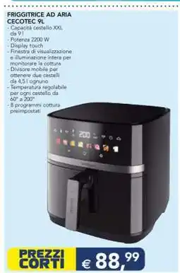 Esselunga FRIGGITRICE AD ARIA CECOTEC 9L offerta