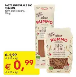 Esselunga PASTA INTEGRALE BIO RUMMO offerta
