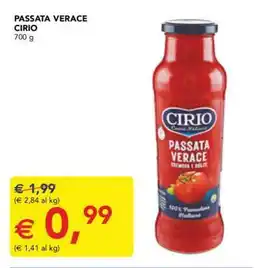 Esselunga Passata Verace Cirio offerta