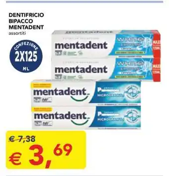 Esselunga Dentifricio Bipacco Mentadent offerta