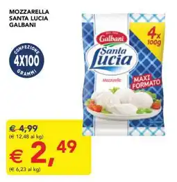 Esselunga MOZZARELLA SANTA LUCIA GALBANI offerta