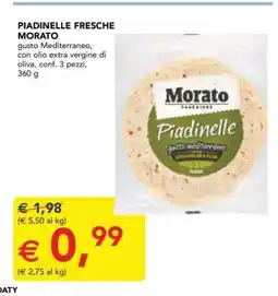 Esselunga PIADINELLE FRESCHE MORATO offerta