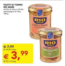 Esselunga FILETTI DI TONNO RIO MARE offerta