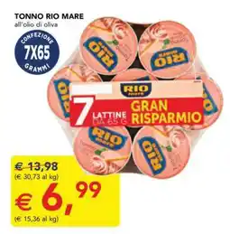 Esselunga Tonno Rio Mare all'olio di oliva offerta