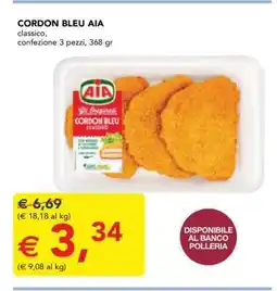 Esselunga CORDON BLEU AIA offerta