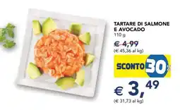 Esselunga Tartare di salmone e avocado offerta