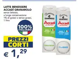 Esselunga LATTE BENESSERE ACCADÌ GRANAROLO offerta