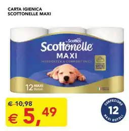 Esselunga Carta igienica Scottonelle Maxi offerta