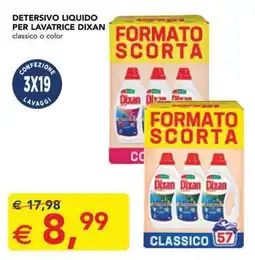 Esselunga Detersivo Liquido per Lavatrice Dixan offerta