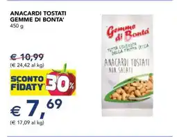 Esselunga ANACARDI TOSTATI GEMME DI BONTA' offerta