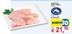 Esselunga Filetto di Pesce Spada offerta