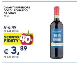 Esselunga CHIANTI SUPERIORE DOCG LEONARDO DA VINCI offerta