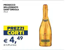 Esselunga Prosecco Millesimato Sant'Orsola offerta