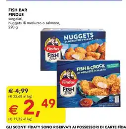 Esselunga FISH BAR FINDUS offerta