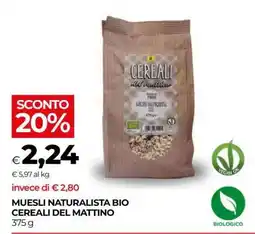 Coop MUESLI NATURALISTA BIO CEREALI DEL MATTINO offerta