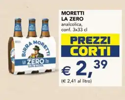 Esselunga MORETTI LA ZERO offerta
