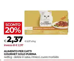 Coop ALIMENTO PER GATTI GOURMET GOLD PURINA offerta