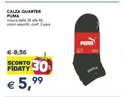 Esselunga CALZA QUARTER PUMA offerta