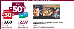 Coop Sugo Pronto per Spaghettata di Mare Condi Presto Esca offerta