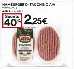 Coop Hamburger di tacchino Aia offerta