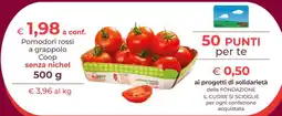 Coop Pomodori rossi a grappolo Coop senza nichel offerta
