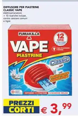 Esselunga DIFFUSORE PER PIASTRINE CLASSIC VAPE offerta