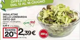 Coop INSALATINE DELLA LOMBARDIA ORTO QUI offerta