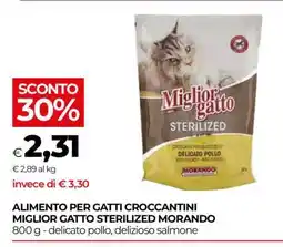 Coop ALIMENTO PER GATTI CROCCANTINI MIGLIOR GATTO STERILIZED MORANDO offerta
