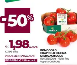 Coop POMODORO GRAPPOLO CILIEGIA SFERA AGRICOLA offerta
