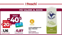 Coop LATTE MAREMMA UHT 100% TOSCANO offerta