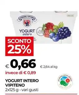Coop Yogurt Intero Vipiteno offerta