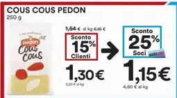 Coop COUS COUS PEDON offerta