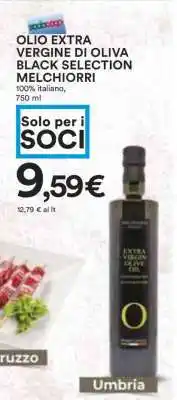 Coop OLIO EXTRA VERGINE DI OLIVA BLACK SELECTION MELCHIORRI offerta